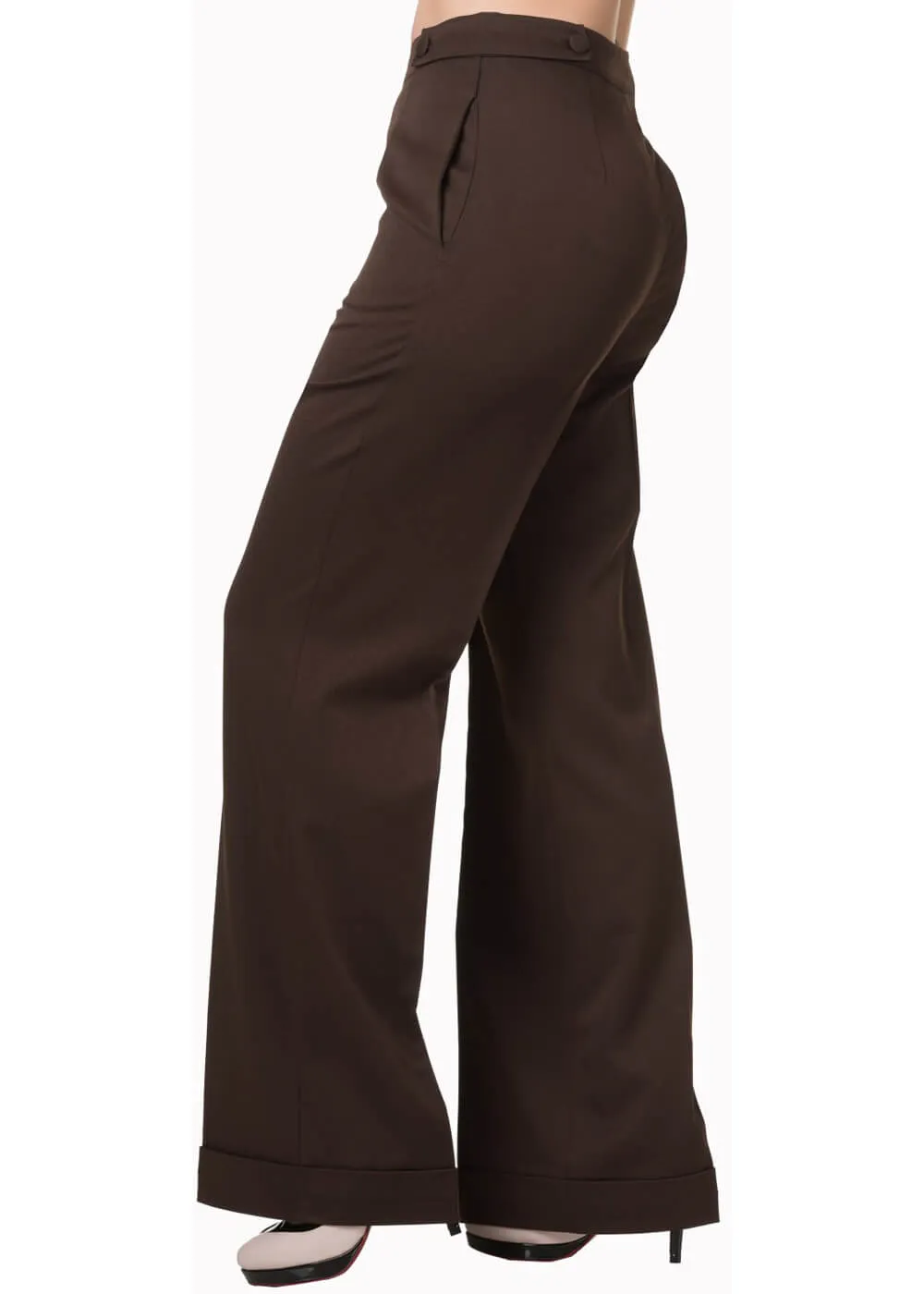 Banned Party On 40's Pantalon Trousers Brown