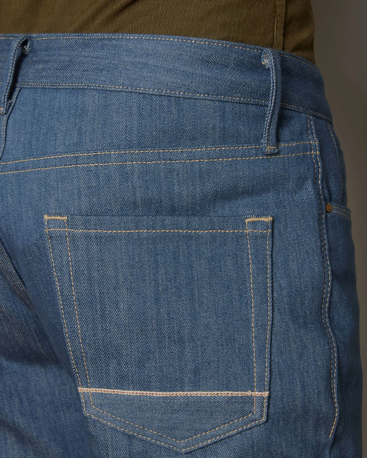 Japanese Premium Glacial Rigid Selvedge Denim Jeans for Men - Tailored Fit, Timeless Style