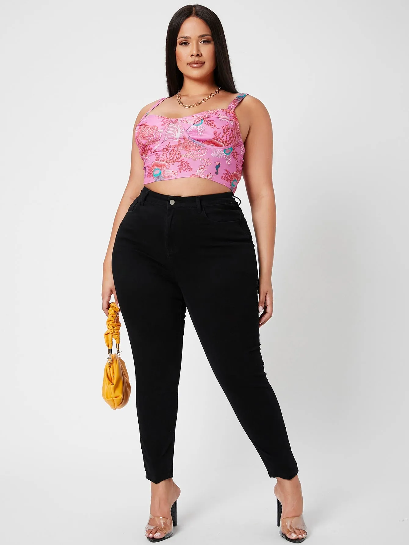 Plus High Waist Skinny Jeans