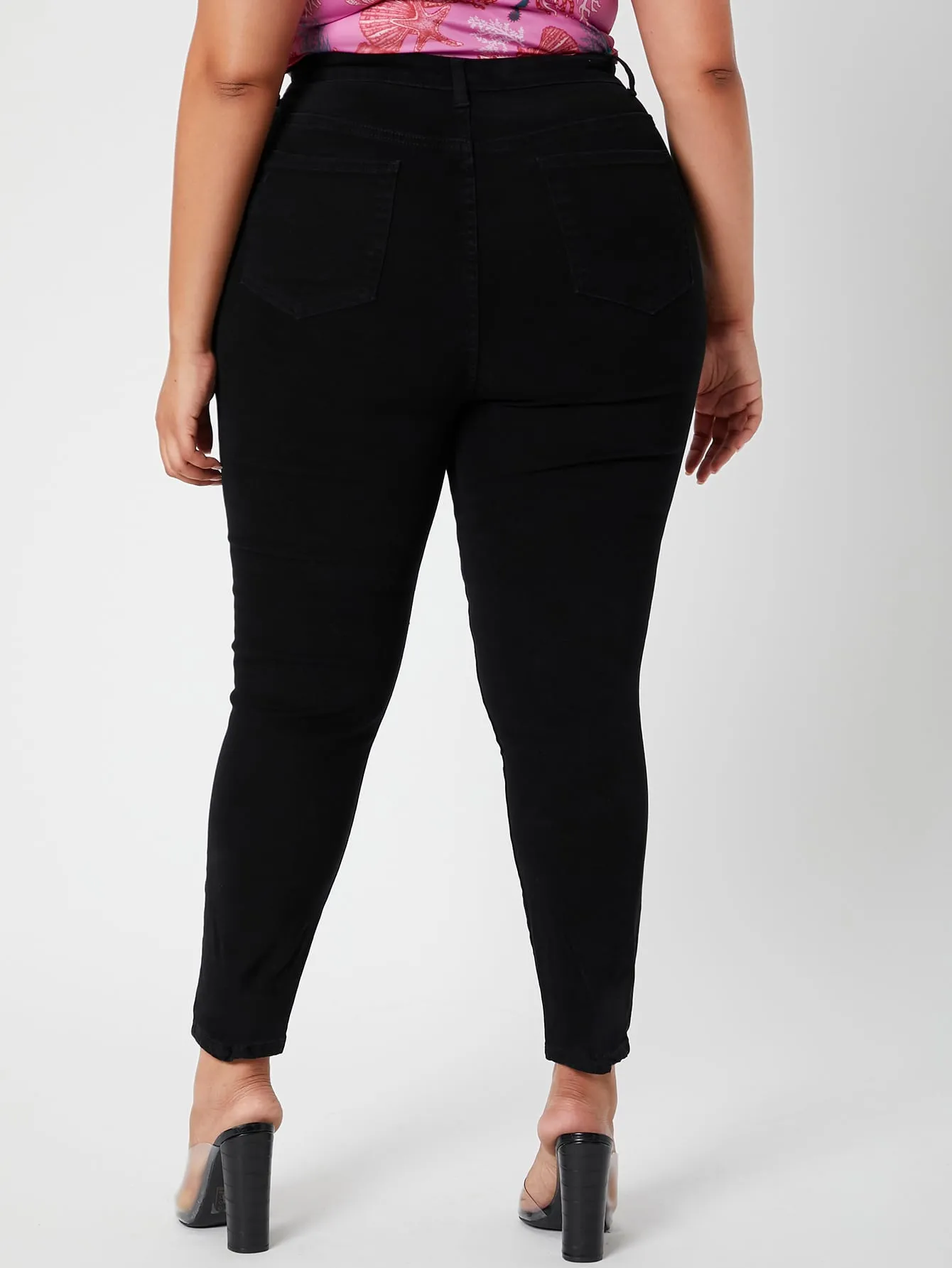Plus High Waist Skinny Jeans