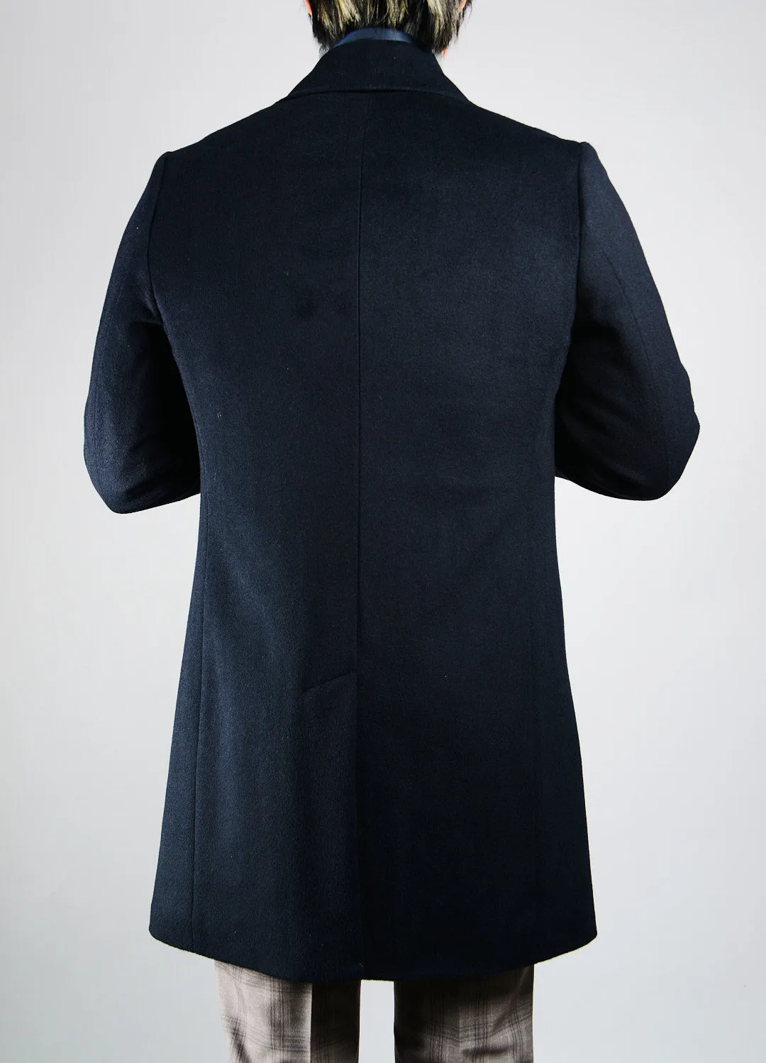 Elegant Preston Solid Brushed Wool Coat