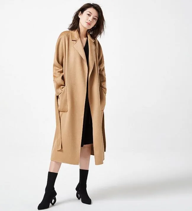 Women Long Wool Coat Double Face Wool coat/1111